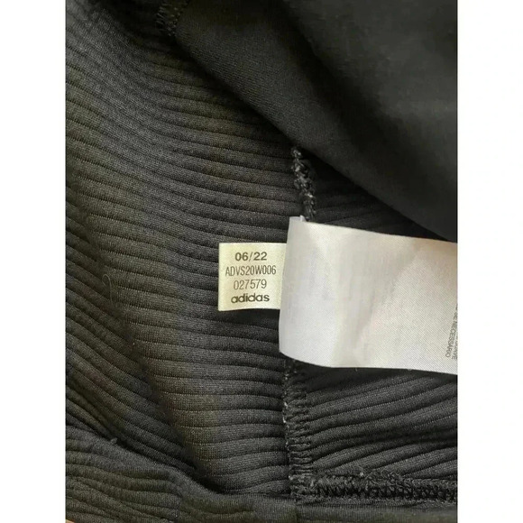 Adidas Golf Essential Women's Ribbed Jacket Textured Black Long Sleeve Sz L - Picture 11 of 11